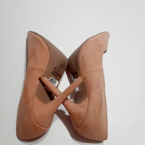 Women's Qupid Milia Floral Embroidered Suede Pointy Toe Stiletto Pump SZ 9 - Picture 5 of 6